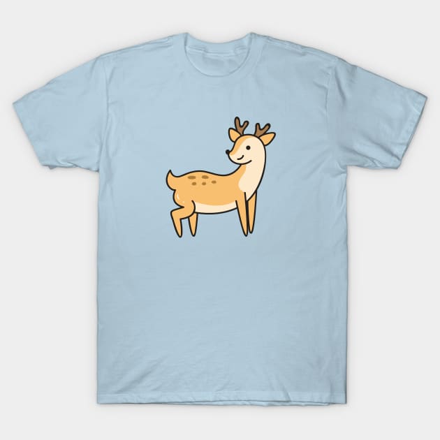 Cute Baby Deer Doodle Drawing T-Shirt by SLAG_Creative